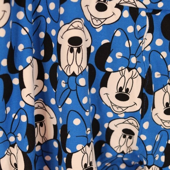 LuLaRoe Minnie Mouse Print Leggings TC Comfortable Stretch Disney Fan Favorite - Picture 2 of 10